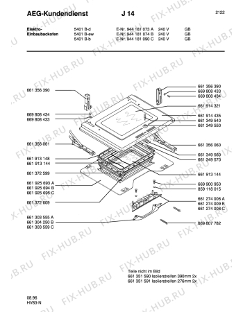 Взрыв-схема плиты (духовки) Aeg 5401B-D GB - Схема узла Section3